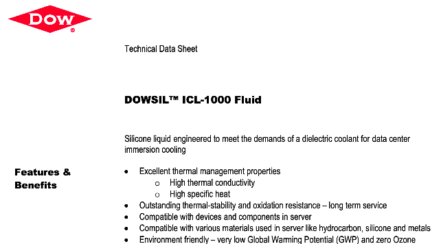 陶熙™ ICL-1000 浸没冷却液产品及应用介绍